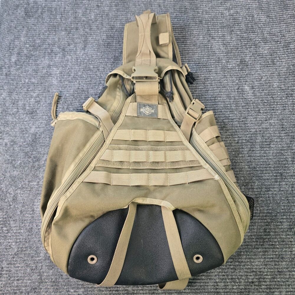 Maxpedition Monsoon Gearslinger Tactical Hard Use Gear Sling Backpack Bag Brown